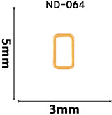 Lady Grace Nail Accessories  ND064 Gold  5mm x 3mm