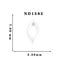 Lady Grace Nail Accessories  ND1582 white 7mm x 2.2mm 20p