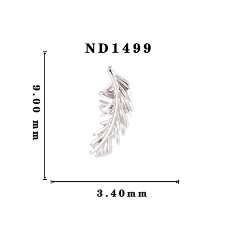 Lady Grace Nail Accessories  ND1499 silver 10p