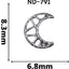 Lady Grace Nail Accessories     ND791 Silver