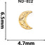 Lady Grace Nail Accessories   ND812 Gold