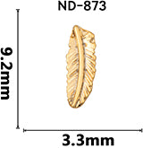 Lady Grace Nail Accessories ND873 Gold 9.2mm x 3.3mm