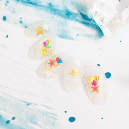 SHAREYDVA  neon studs  Leaf Assortment