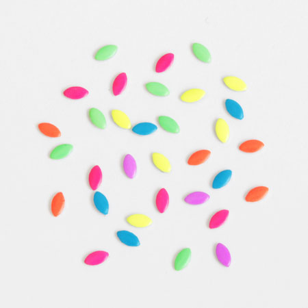 SHAREYDVA  neon studs  Leaf Assortment