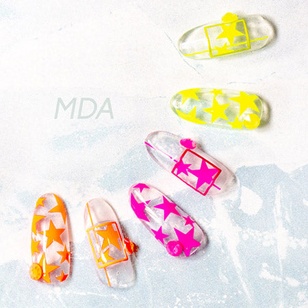 Bonnail × mda Square Focus L Neon Pink
