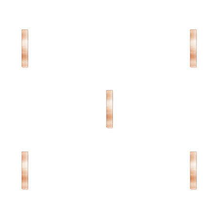 Ryokitamura Product Combine Parts Bar  Pink gold Medium 100p