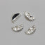 SHAREYDVA Nail Parts Wave Semi Circle  Silver