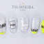 Tsumekira JUNX Produce 3 Word Pattern White & Black