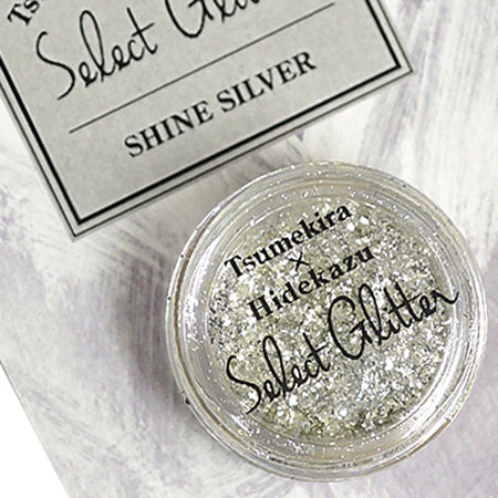 TSUMEKIRA × HIDEKAZU Select Glitter (Shine Silver)