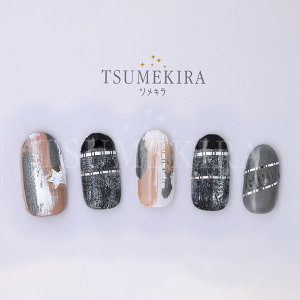 Tsumekira dotted line silver  SG-TEN-101