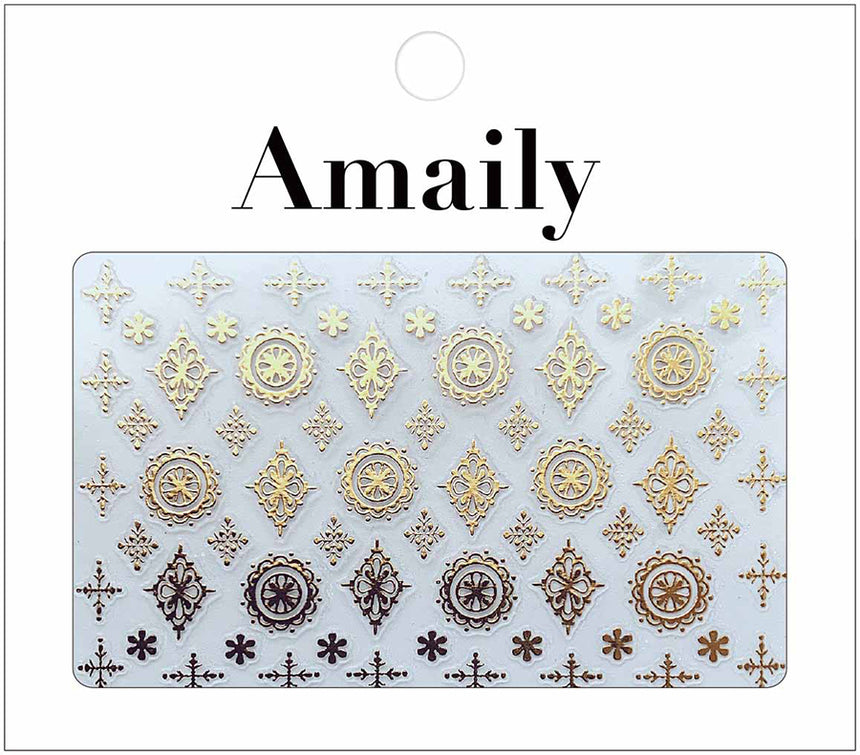 Amaily nail seal  No. 5-35 Damask pattern (G)