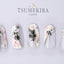 Black and white shade flower    NN-WBF-101