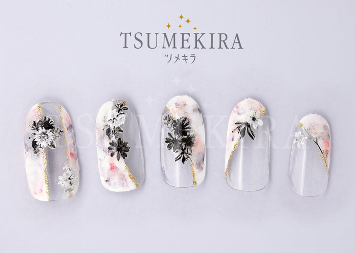Black and white shade flower    NN-WBF-101