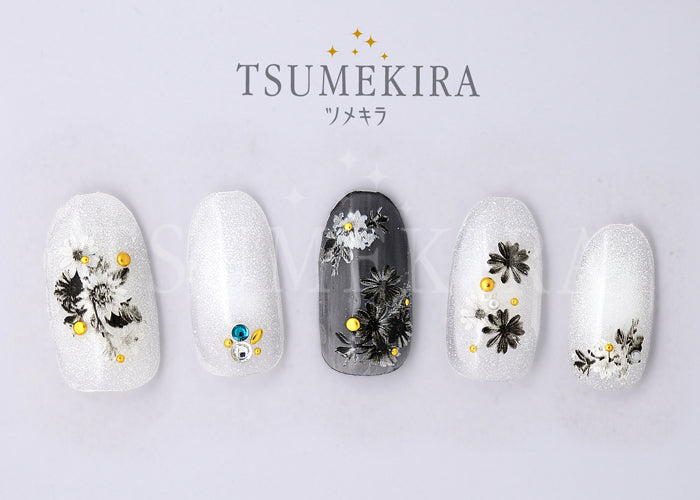 Black and white shade flower    NN-WBF-101