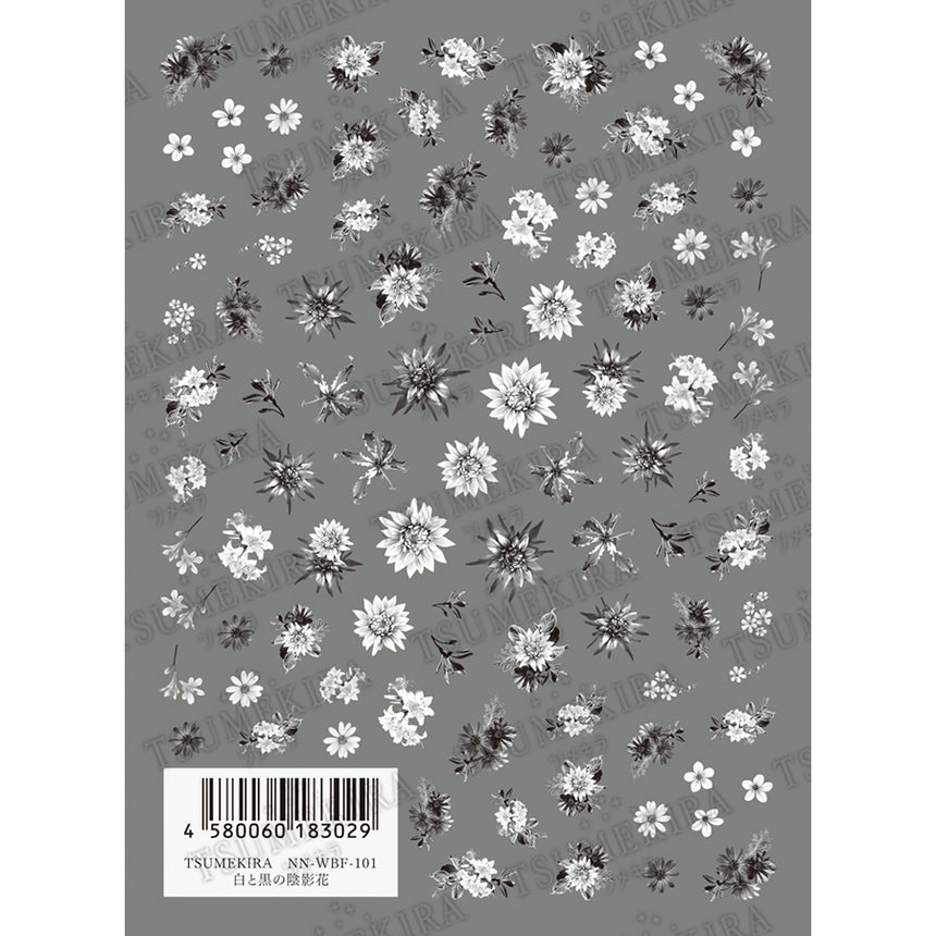 Black and white shade flower    NN-WBF-101