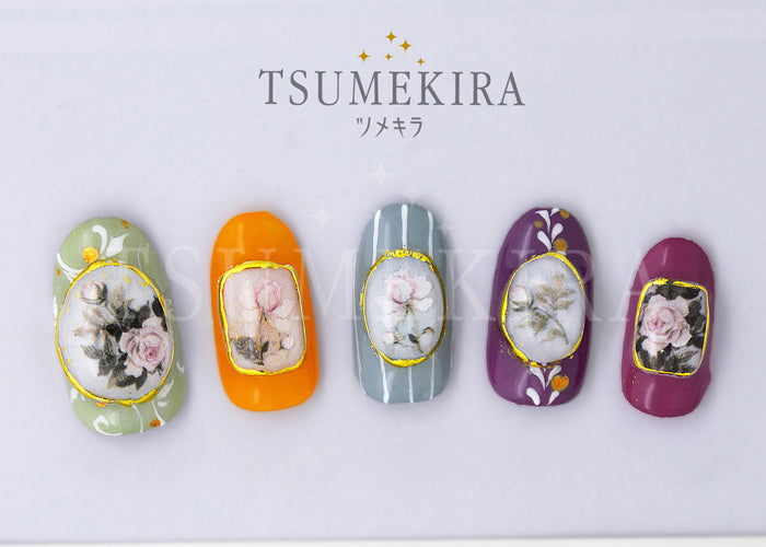 Tsumekira Vintage Flower  NN-VTF-101