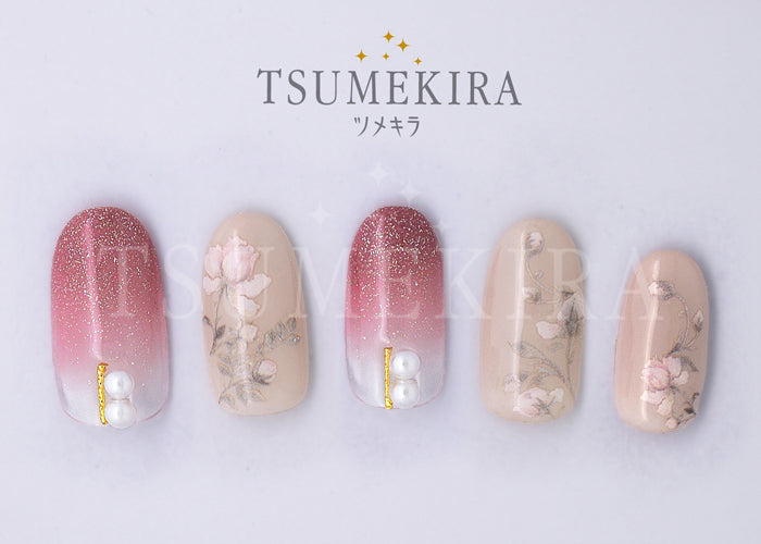 Tsumekira Vintage Flower  NN-VTF-101
