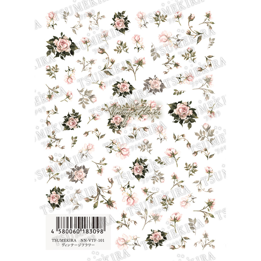 Tsumekira Vintage Flower  NN-VTF-101