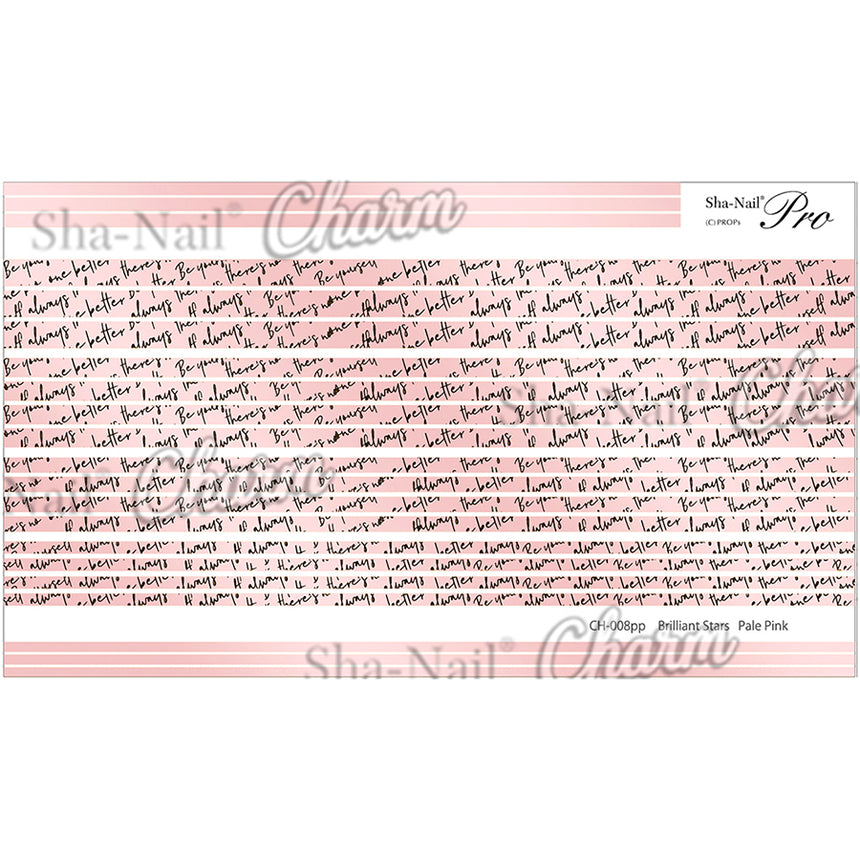 Copy Nail Charm   Fortune Line Pale Pink