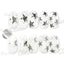 Copy Nail Charm   Brilliant Stars Silver CH-008s