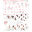 Copy Nail Charm  Brilliant Stars Pale Pink ch-008pp