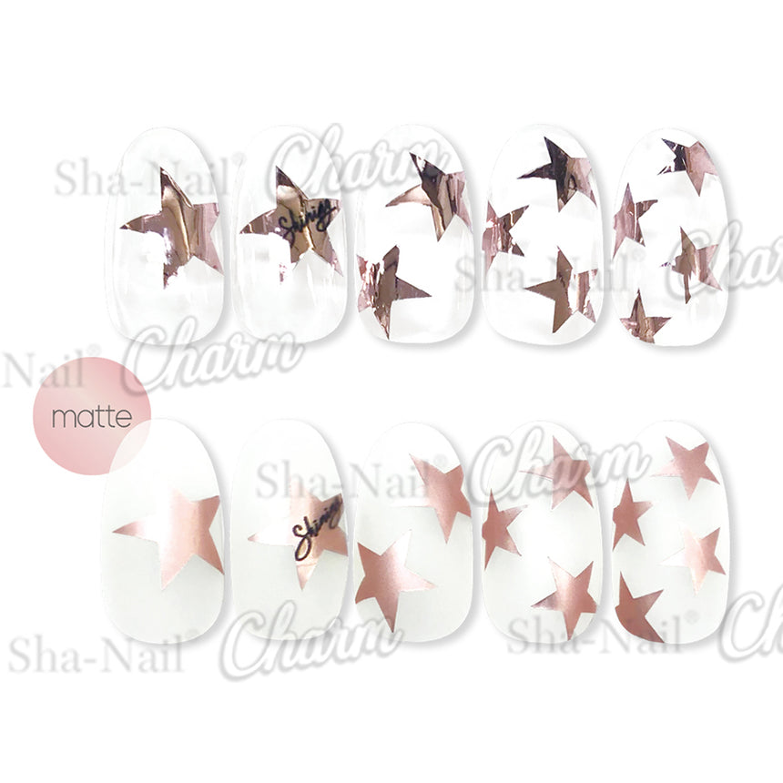 Copy Nail Charm  Brilliant Stars Pale Pink ch-008pp