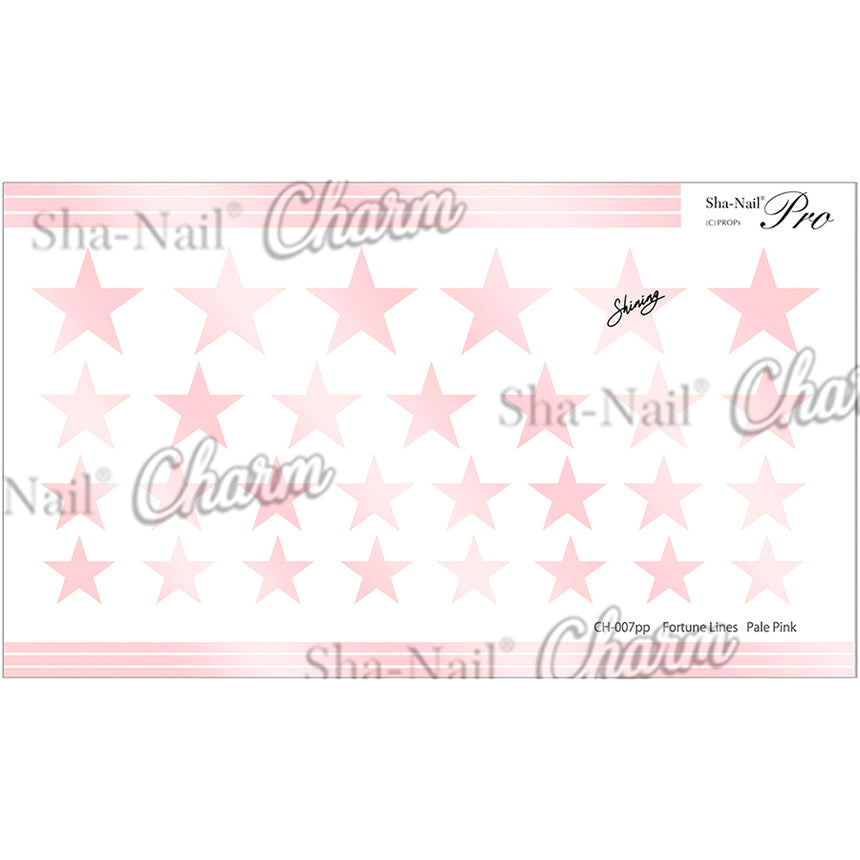Copy Nail Charm  Brilliant Stars Pale Pink ch-008pp