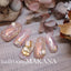 Donaclassy matte metal plate drop Matte Gold 8P  7mm in length X 5mm in width