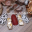 Donaclassy matte metal plate drop Matte Gold 8P  7mm in length X 5mm in width