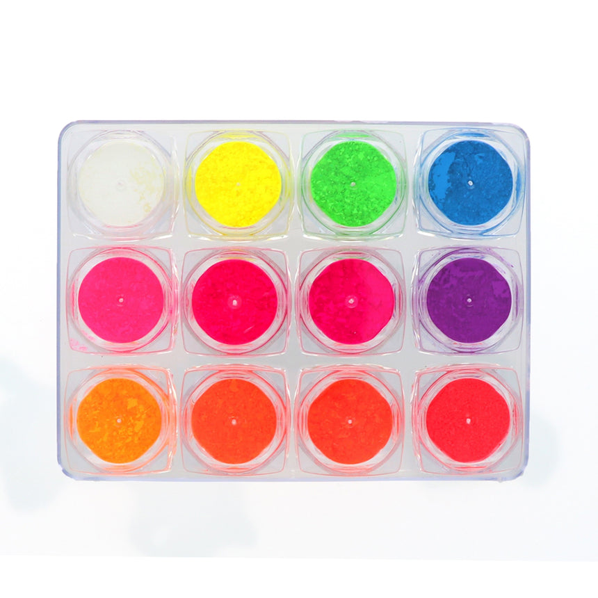 BEAUTY NAILER SIMPLY Pigment powder 12 colors   QPP-1
