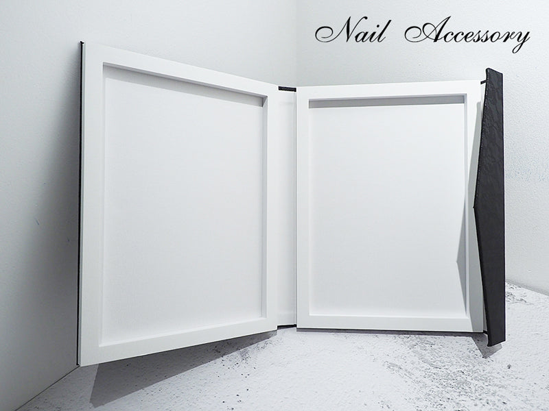 Nail accessories lace frame Black
