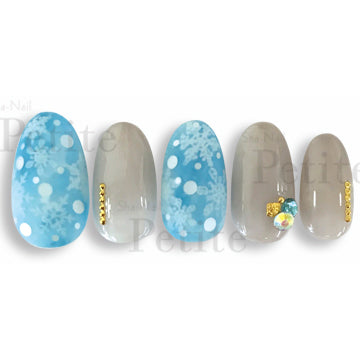 Copy Nail Petite Water Colors Melty Snow  White