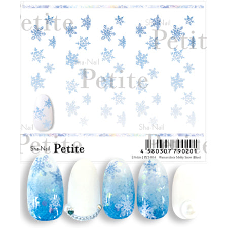 Copy Nail Petite Water Colors Melty Snow  Blue