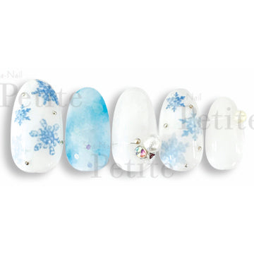 Copy Nail Petite Water Colors Melty Snow  Blue