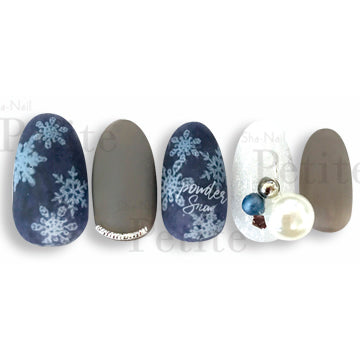Copy Nail Petite Water Colors Melty Snow  Blue