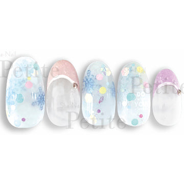 Copy Nail Petite Water Colors Melty Snow  Blue