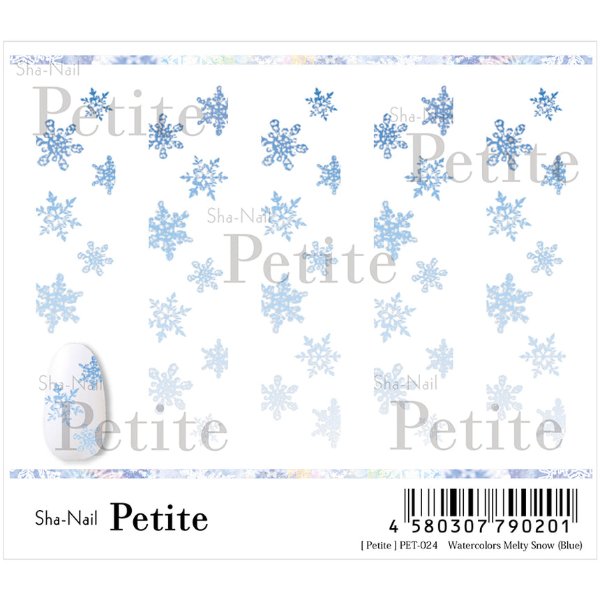 Copy Nail Petite Water Colors Melty Snow  Blue