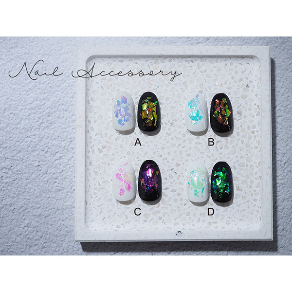 Nail Accessory Random Cut Aurora Flakes  D