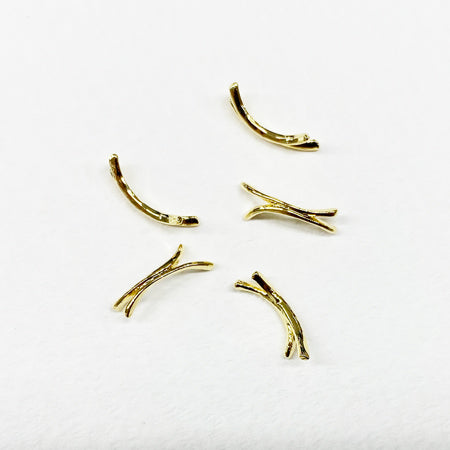 SHAREYDVA Nail Parts Line Ring  Gold 5P
