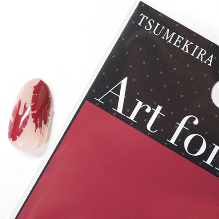 Tsumekira [Art Foil] Fumi Select baked red (baked red)