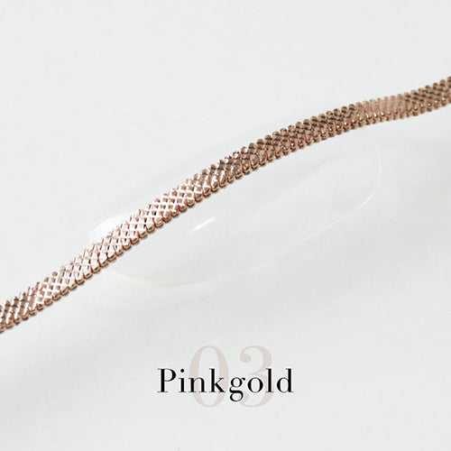 Bonnail Brading Chain 20cm pink gold