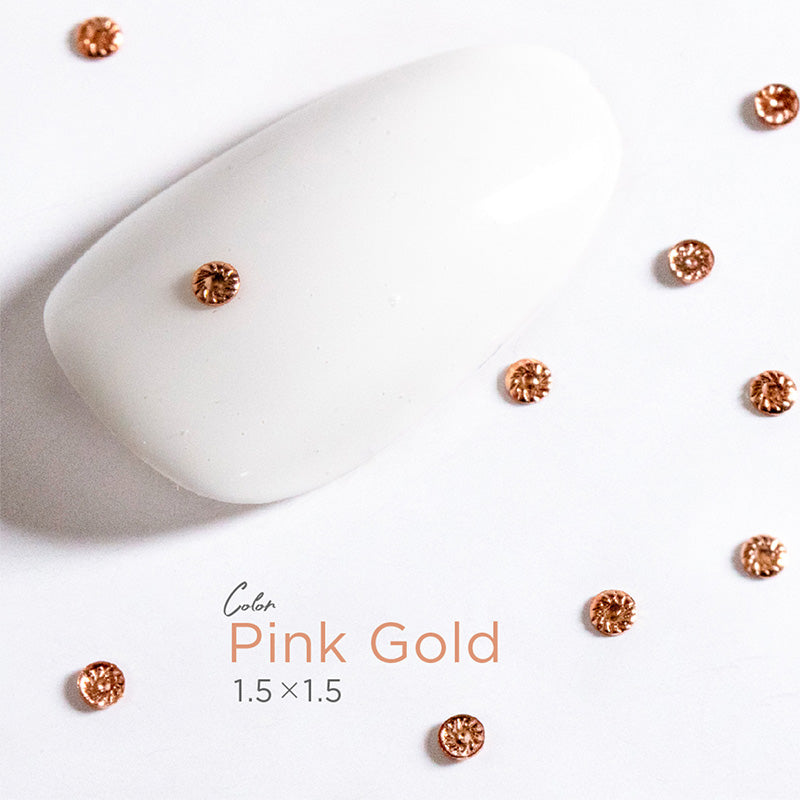 Bonnail spiral fit studs  Pinkgold 1.5mm 80P