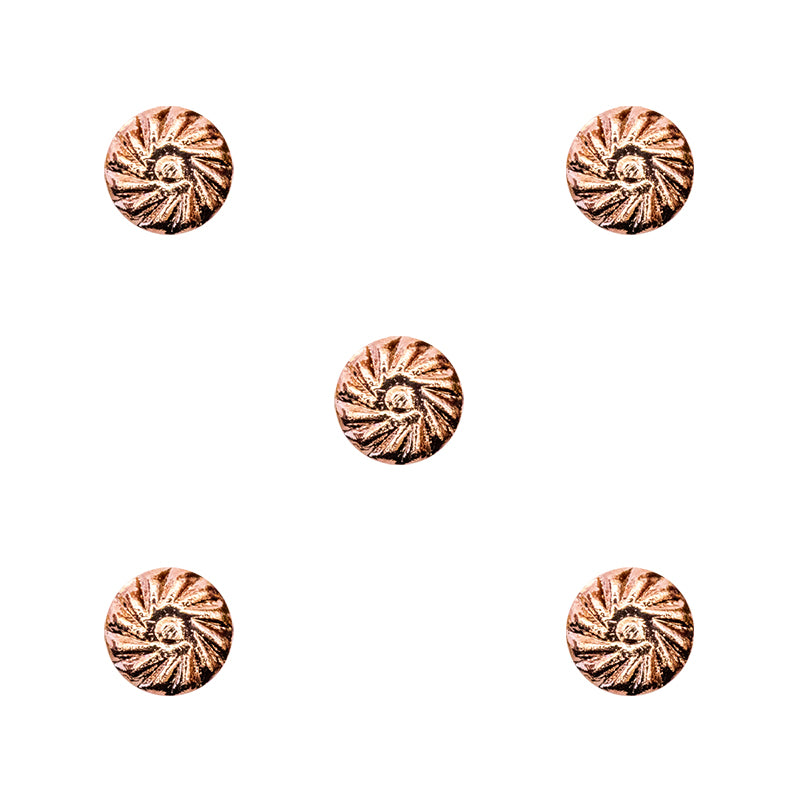 Bonnail spiral fit studs  Pinkgold 2.5 mm   40P