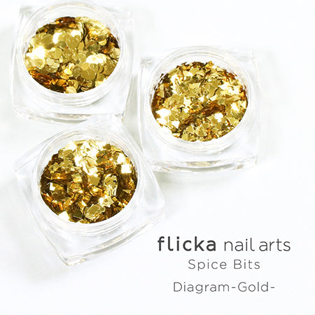 Flicka nail arts Spice Bits  Diagram-Gold