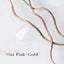 Bonnail snake chain mist pink X gold 30cm