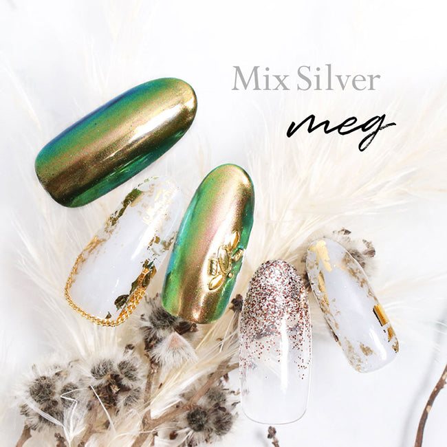 Bonnail × meg Various Glrtter's mix silver