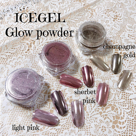 ICE GEL glow powder light pink