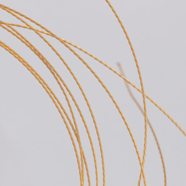 SHAREYDVA twist wire 0.4mm Champagne Gold
