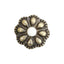 Putiel nail parts  Concho H Gold White