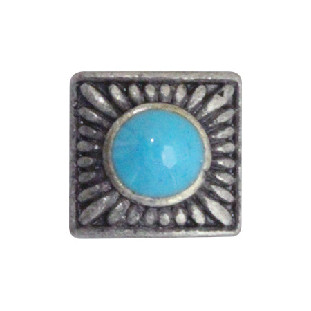 Putiel nail parts  Concho I Silver Turquoise